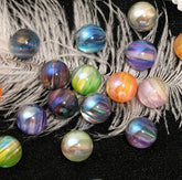 16mm Galactic Rainbow Beads
